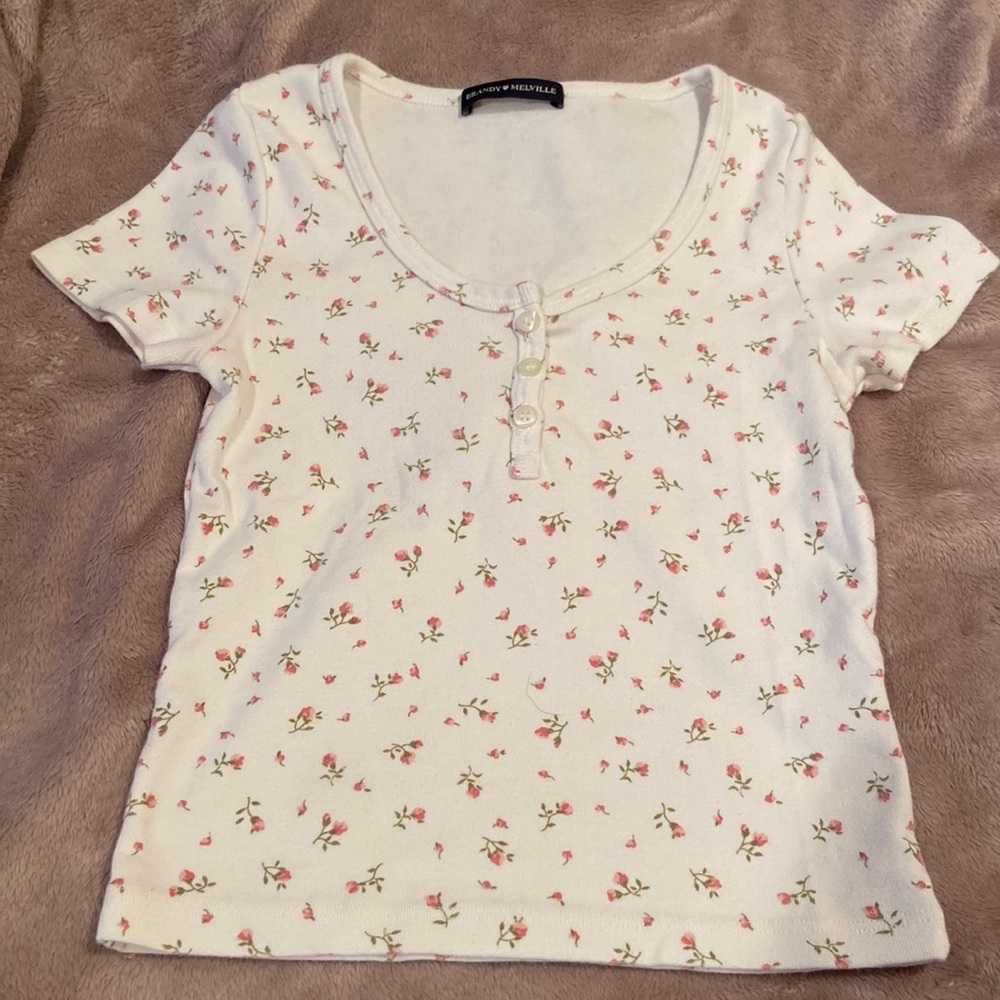 Brandy Melville floral Zelly Top
